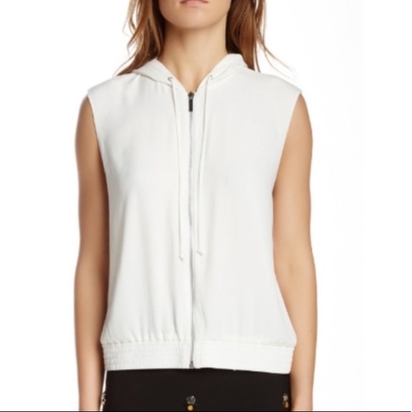 Elizabeth and James hooded front zip vest size 10 - Picture 2 of 6